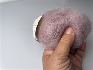 Angel by permin silk mohair - i smuk gammelrosa